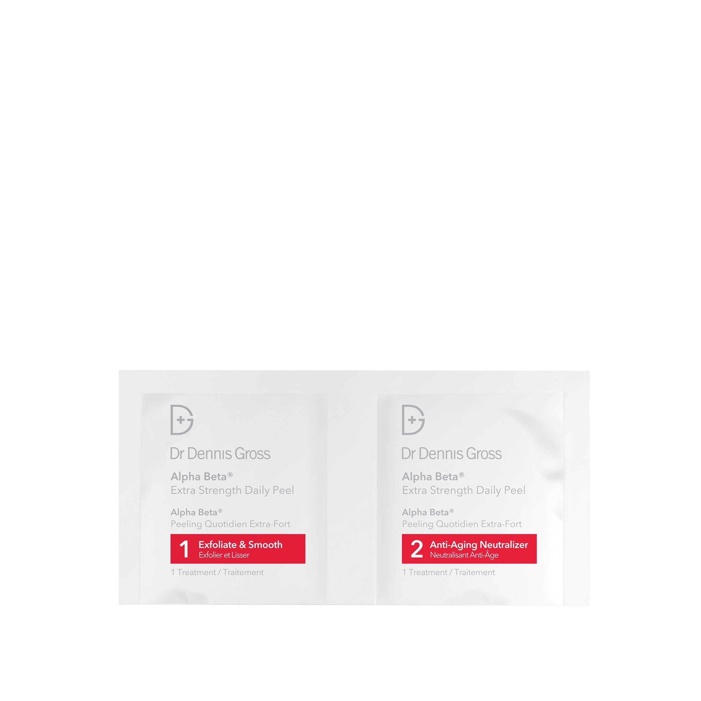 Dr. Dennis Gross Alfa Beta Fuerza Extra, envase de 60 tratamientos, reduce poros visibles.