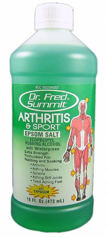 Dr. Fred Summit alcohol para frotar 16oz botella, uso tópico para comodidad general