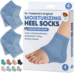 Dr. Frederick's Original medias para talones hidratan profundamente talones secos con gel nutritivo