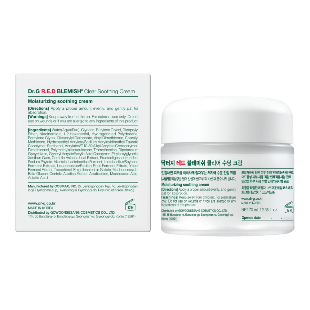 Hidrata todo el día con Dr. G Red Blemish Clear para piel grasa.