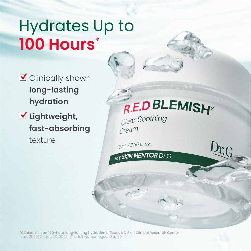 Tapa y envase de Dr. G Red Blemish Clear conservan la fórmula.