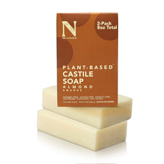 Dr. Natural Jabón de Castilla Almendra, barra ideal para dos usos, suave e hidratante