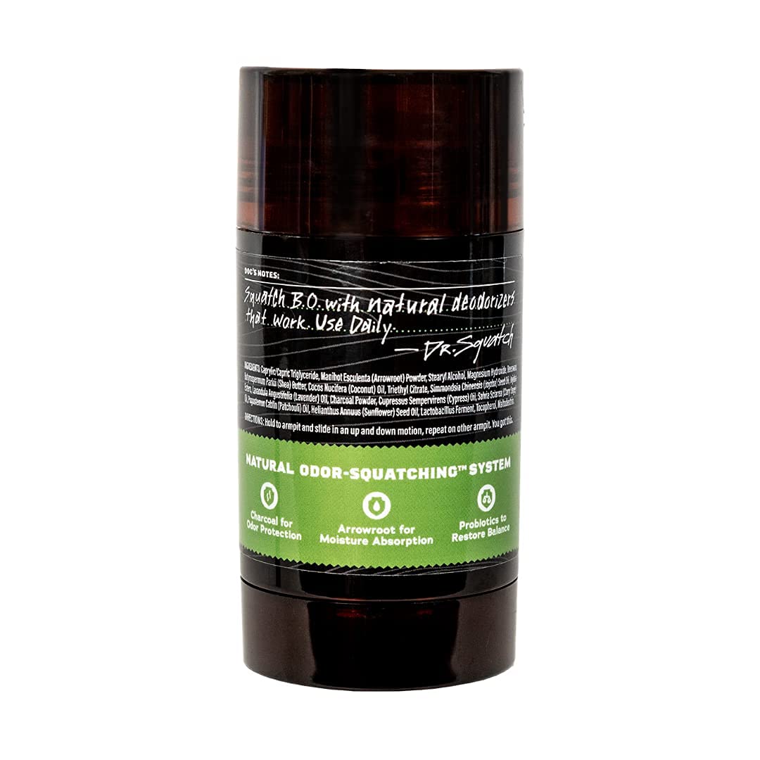Dr. Squatch Desodorante para Hombre: aroma de Salvia Alpina para un toque masculino.