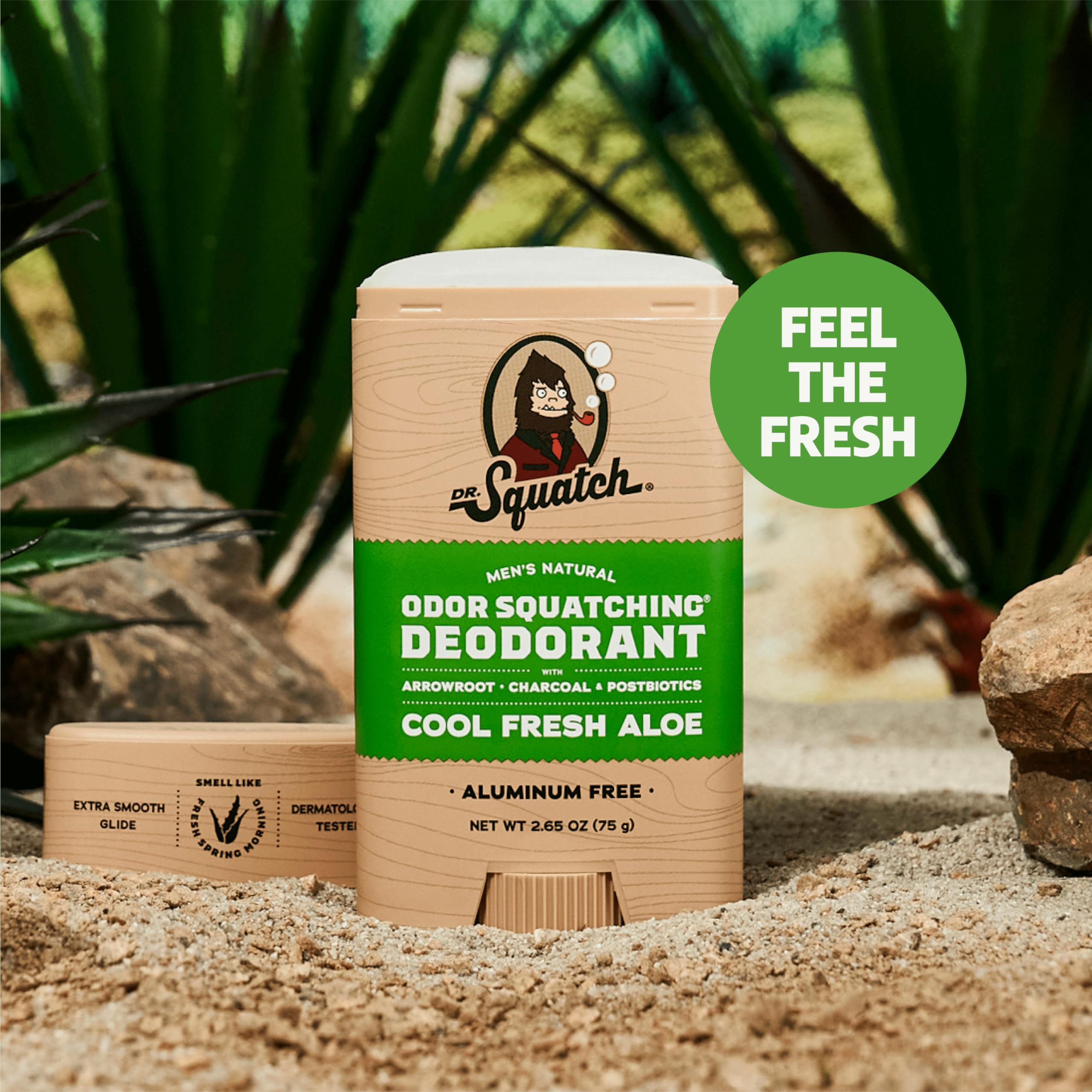 Dr. Squatch desodorante con carbón activo para neutralizar olores.