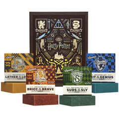 Dr. Squatch Harry Potter Collection dans sa boîte collector, design enchanteur pour rituel douche.