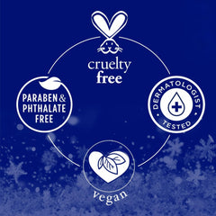 Dr Teal's Noche Nieve: botella de jabón espumoso para baño relajante de invierno.