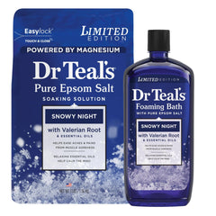 Dr Teal's Noche Nieve: conjunto con sal epsom puro para relajación muscular.