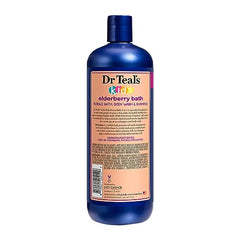 Dr Teal's Kids 3-in-1 Elderberry Bath application for hair and body cleansing