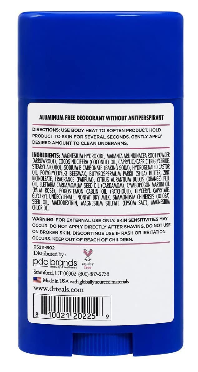 Dr Teals magnesium-arrowroot formula image highlights moisture absorption.