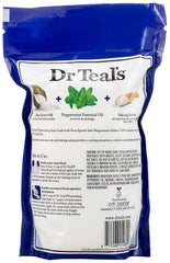 Dr Teal's set regalo para pies con sal de Epsom y menta, aroma fresco al terminar el día.