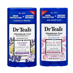 Dr Teals Vanilla Lavender deodorant bottle – 2.65oz, light scent for all-day freshness.