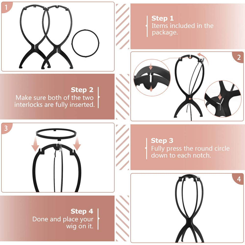 Dreamlover: soporte de cabeza para pelucas, ideal para viajar y almacenar