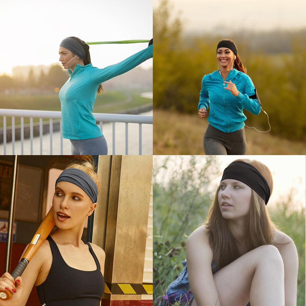 Banda DRESHOW absorbe sudor, ideal para entrenamiento aeróbico y carrera.