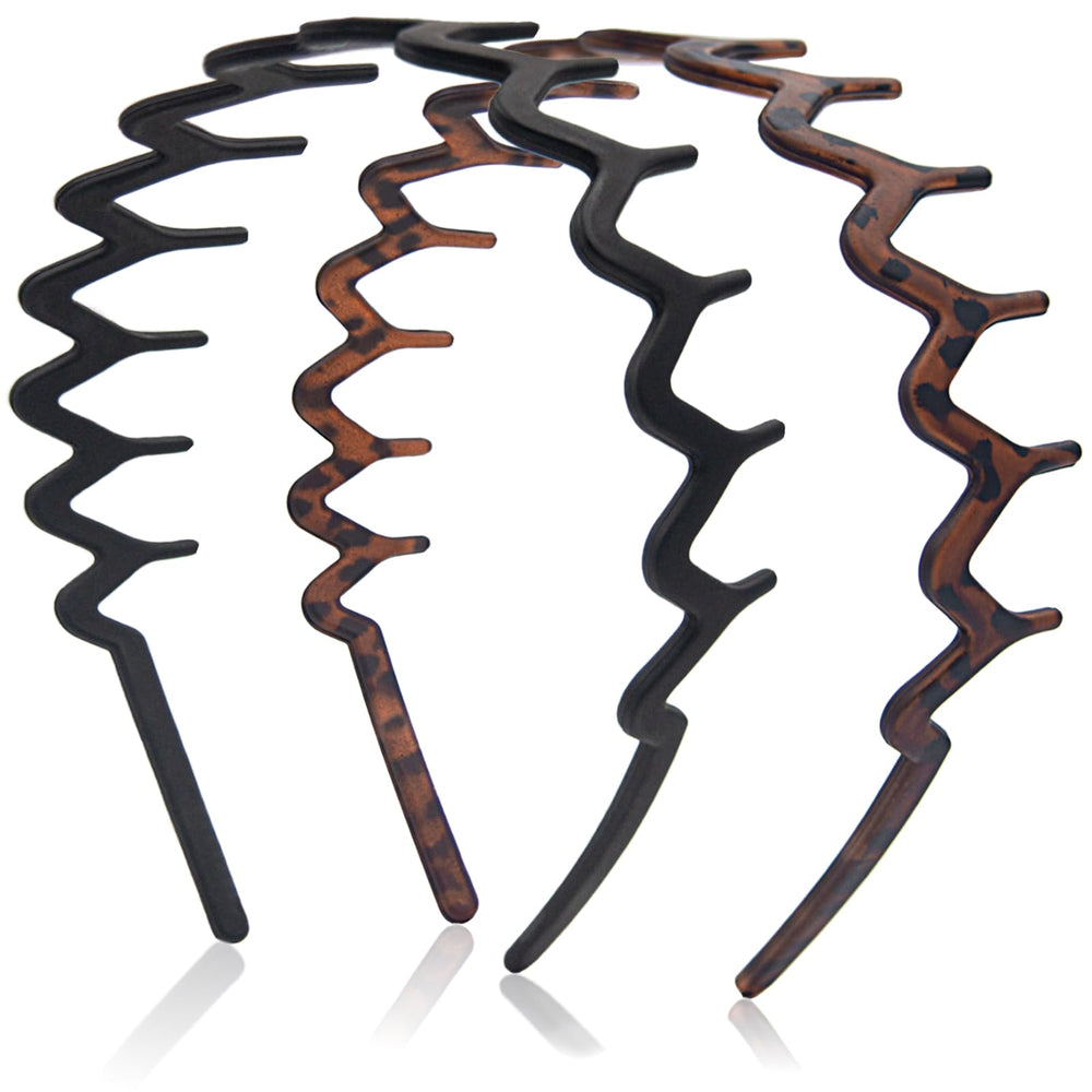 Diadema Dresyu Zig Zag con dientes, ajuste cómodo para uso diario.