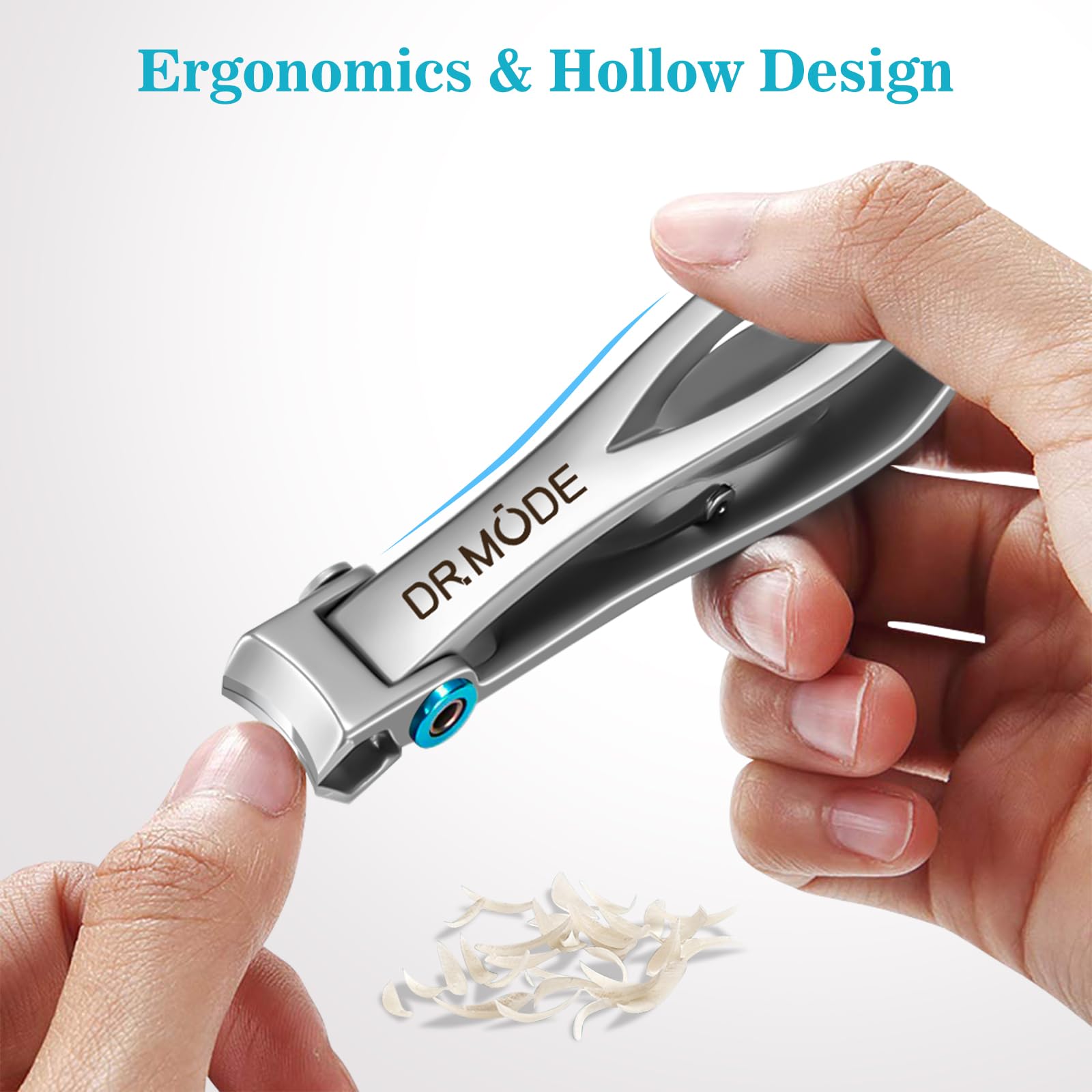 DRMODE cortauñas apto para uso profesional y doméstico en uñas de dedos y pies.