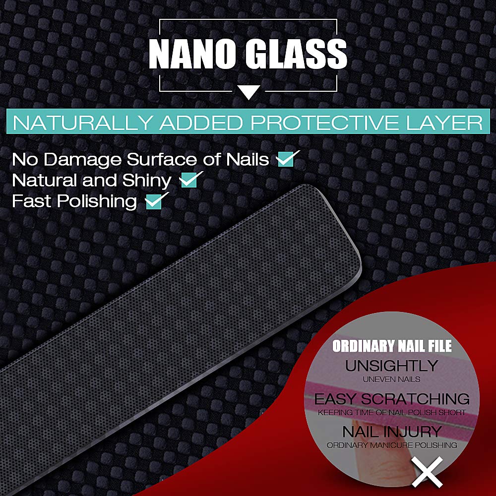 DRMODE lima para uñas naturales, pulido suave sin químicos.