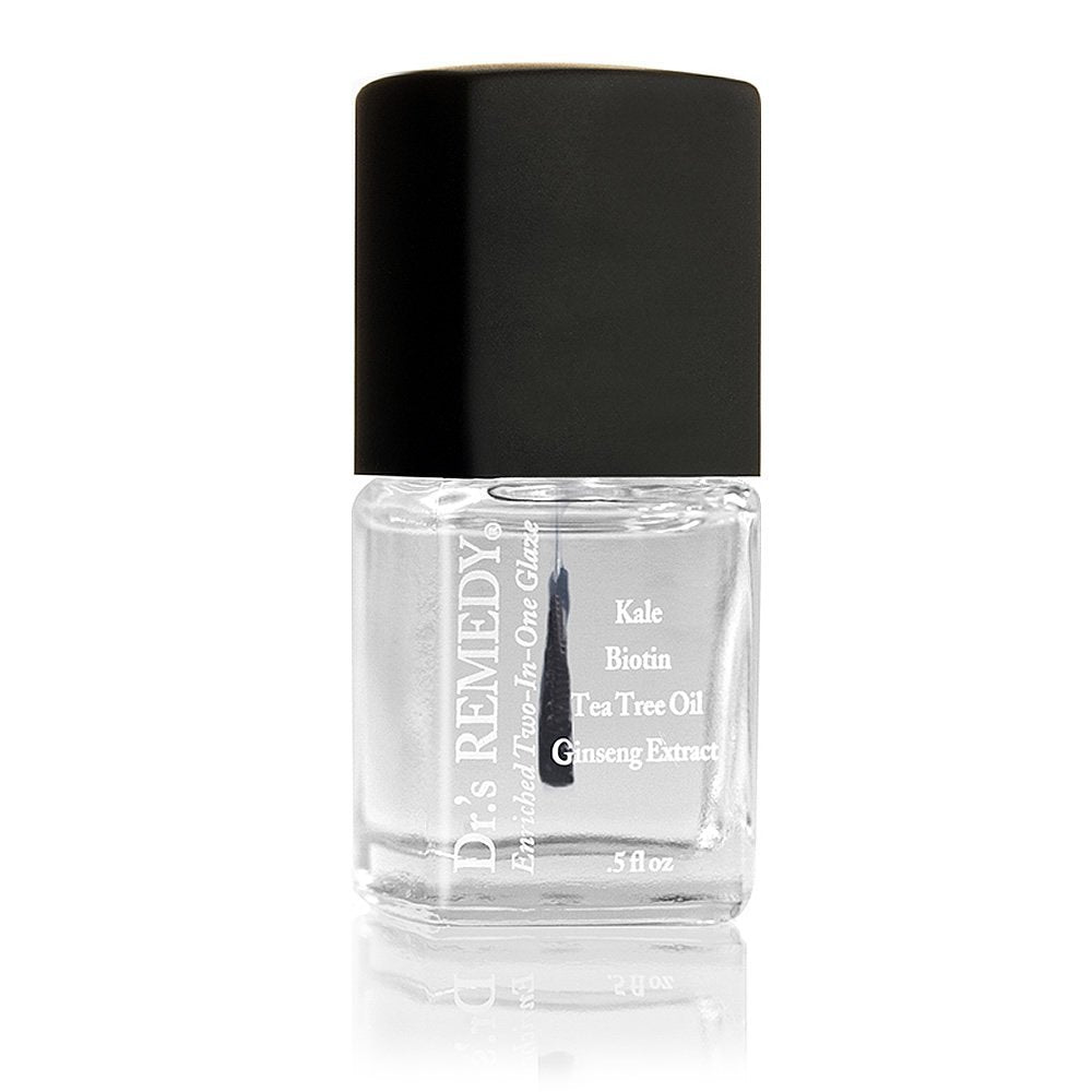 Dr.'s Remedy Total dos en uno: base y top transparente para mayor adherencia.