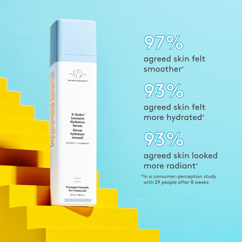 Textura ligera de Drunk Elephant B-Hydra para hidratación inmediata