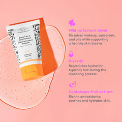 Drunk Elephant Beste No. 9 Jelly Cleanser, envase de viaje compacto.