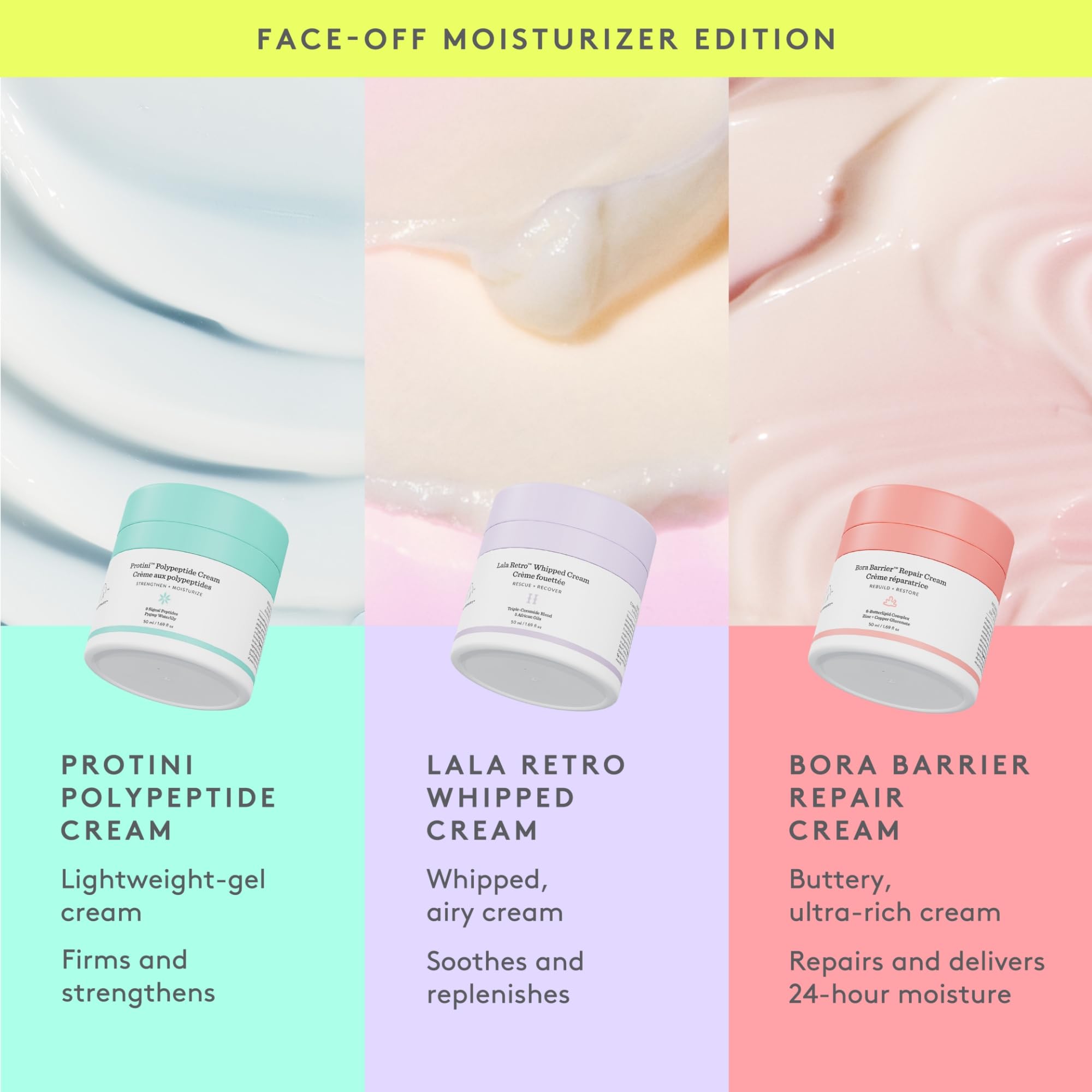 Drunk Elephant Bora Barrier Repair Cream, envase de 50 ml práctico para viaje