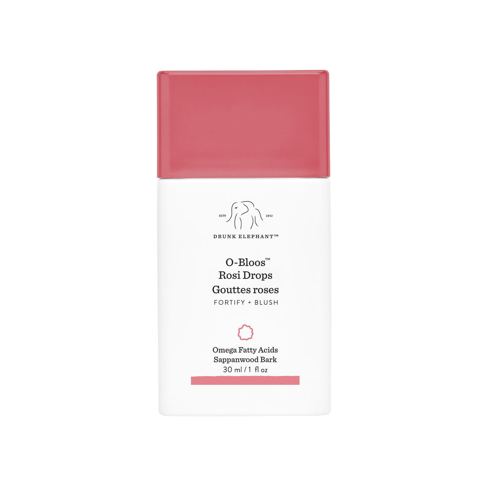 Drunk Elephant O-Bloos Rosi Drops en frasco, tono rosado suave para realzar color natural
