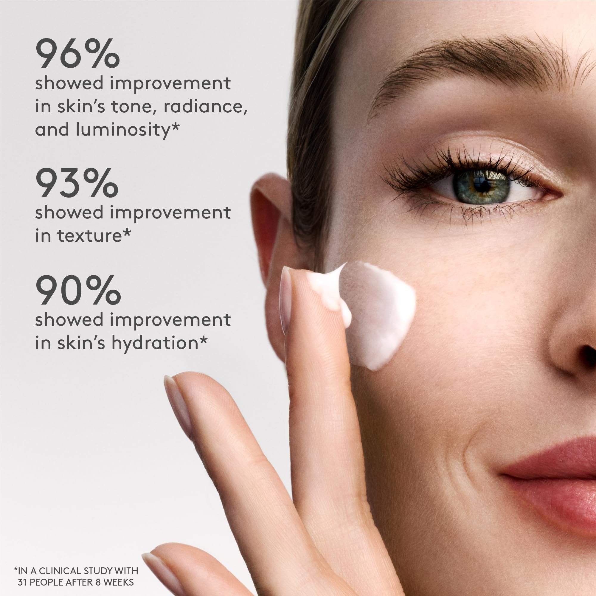 Textura gel-crema suave de Protini aporta hidratación ligera.