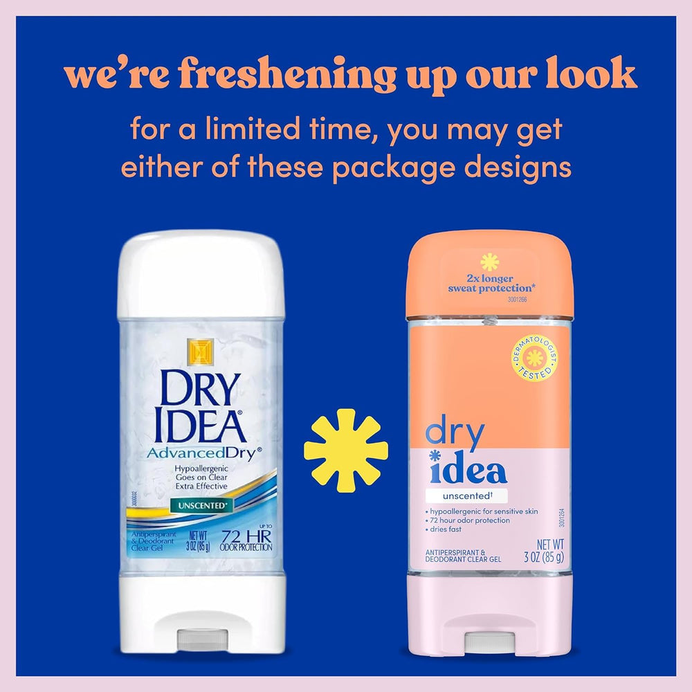 Dry Idea gel sin perfume, sensación suave y cómoda.