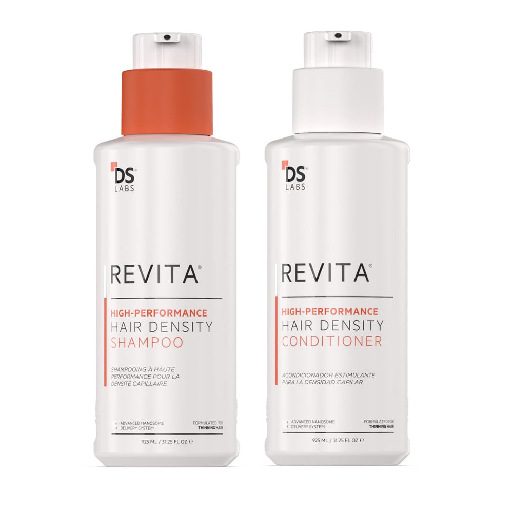 DS Laboratories Revita champú duo-pasos, limpieza suave y cuerpo ligero para el cabello.
