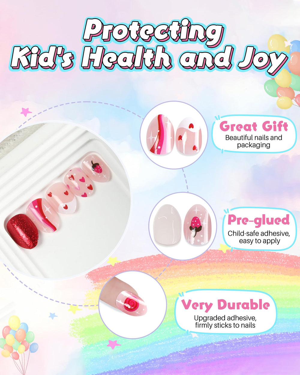 DSVANAY regalo ideal para niñas con diseños brillantes.