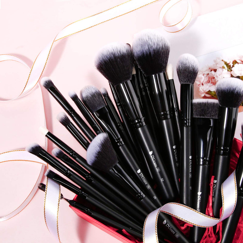 DUcare brochas para ojos 19 piezas, precisión para delinear y difuminar sombras