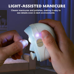 Afilador de uñas Dufuphae con iluminación integrada para manicuras en poca luz