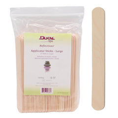 Dukal palitos grandes de madera para cera, agarre cómodo y cobertura amplia.