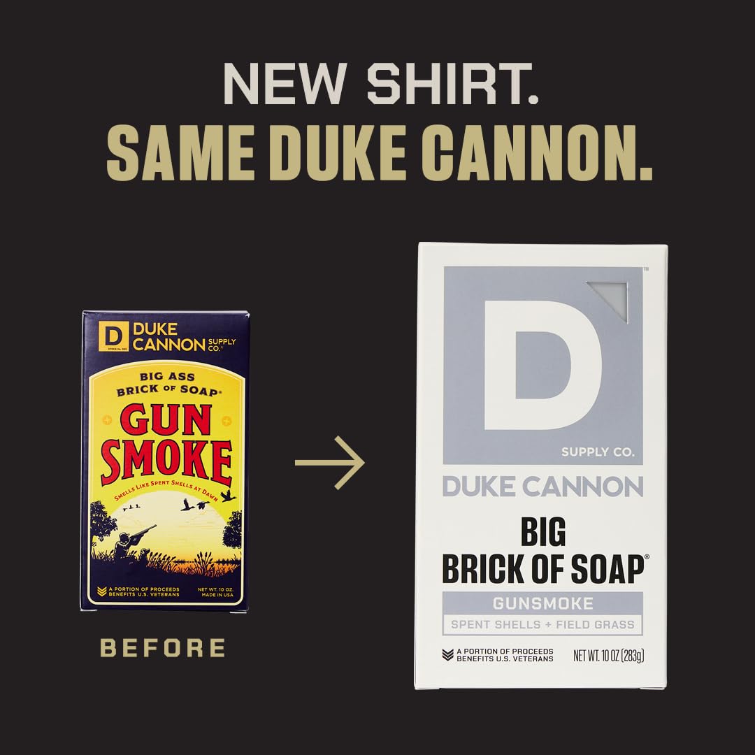 Duke Cannon Frontier 30, jabón nogal fogata, aroma robusto para uso exterior