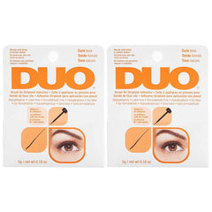 DUO adhesivo para pestañas con aplicador brocha, precisión en la unión.