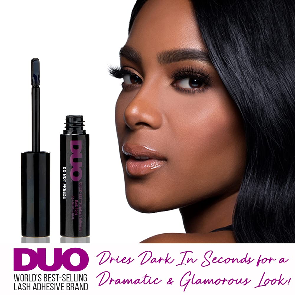 DUO pestanas se seca negro, aspecto natural