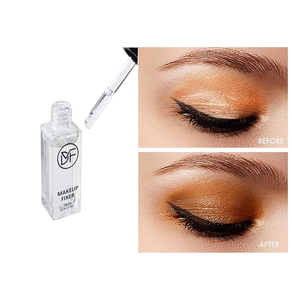 Duraline Makeup Fixer foundation and highlighter become smoother and more blendable.