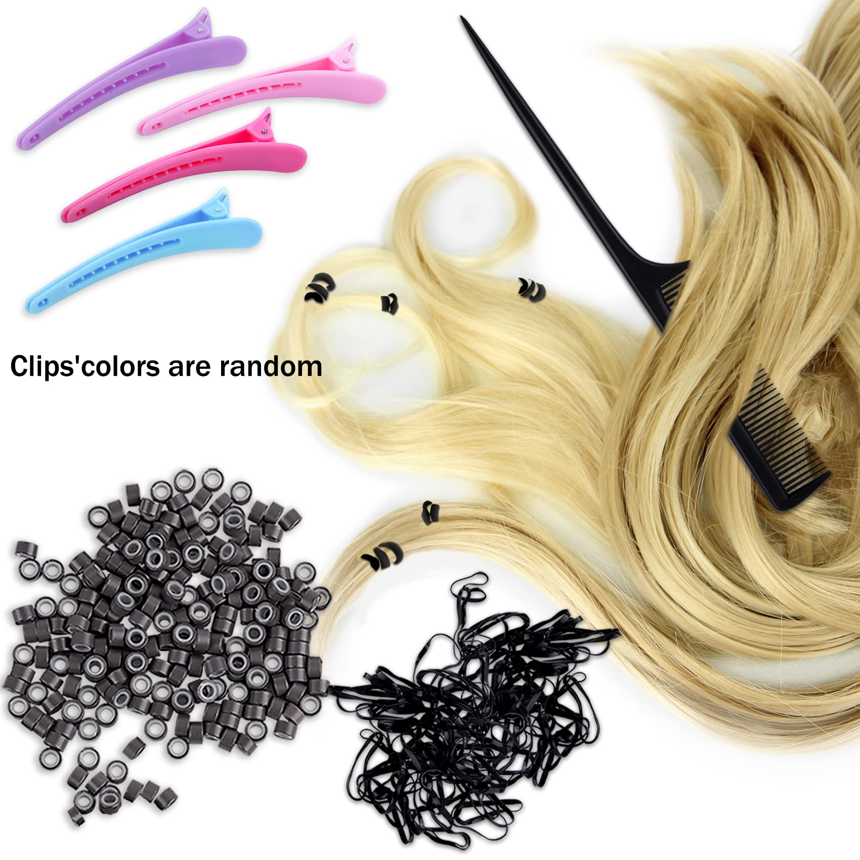 Duufin: mini elásticos negros para fijar extensiones discretamente