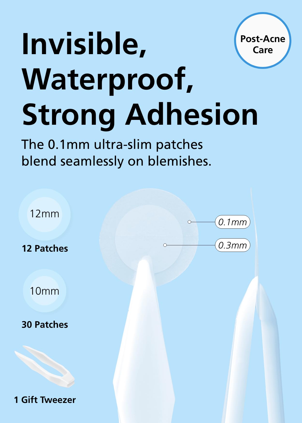 DWEasyDerm Hygienic zipper pouch keeps patches clean and ready