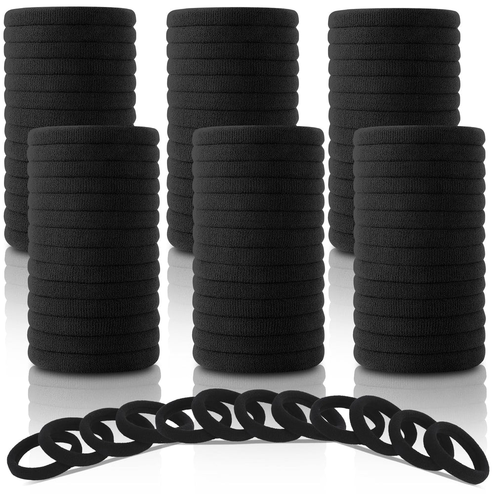 DWKFEOQ ligas para pelo negras, 120 piezas, sujetan con suavidad