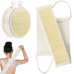 DYMTOP esponja redonda para ducha, exfoliación suave y limpieza de la piel.