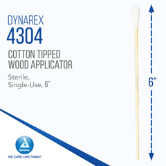 Dynarex aplicadores con tallos de madera de 15 cm para aplicación exacta de ungüentos.