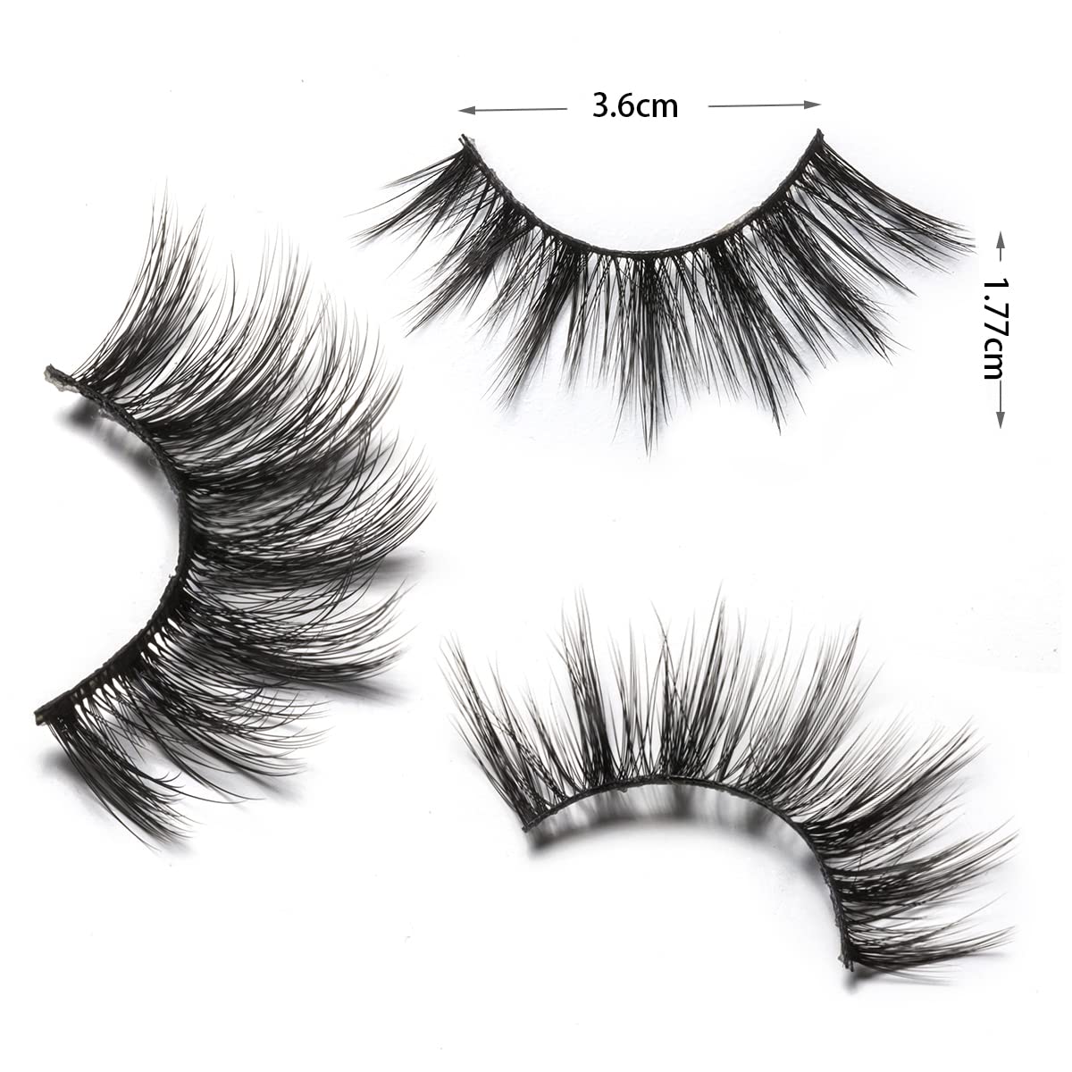 Pestañas Dysilk estilo ojo gato para mirada alargada.