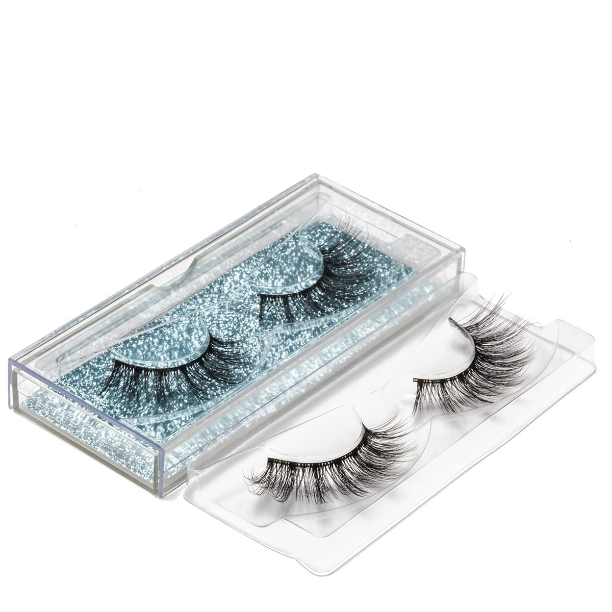 Pestañas Dysilk estilo natural wispy para uso diario.