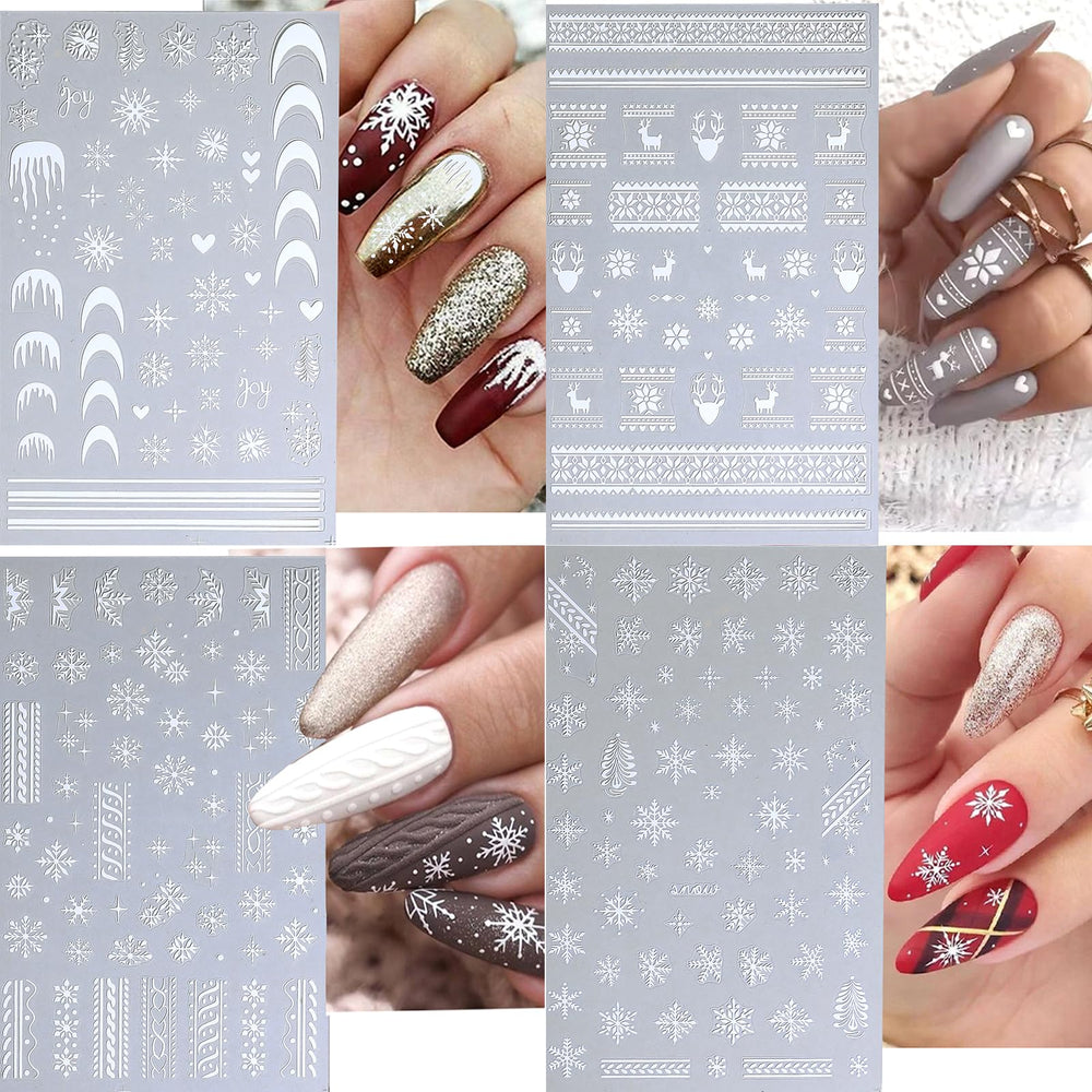 Pegatinas de uñas de DZHILHMX, fácil aplicación para hacer en casa.