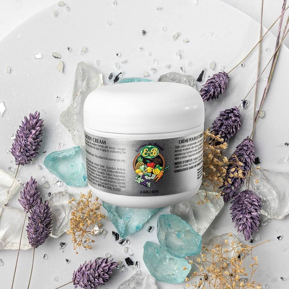 Texture onctueuse d'E de B Essence Beaute pour visage et corps, soin nourrissant