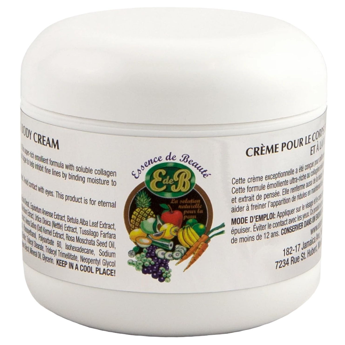 Essence de Beaute E de B – crème visage et corps hydratante