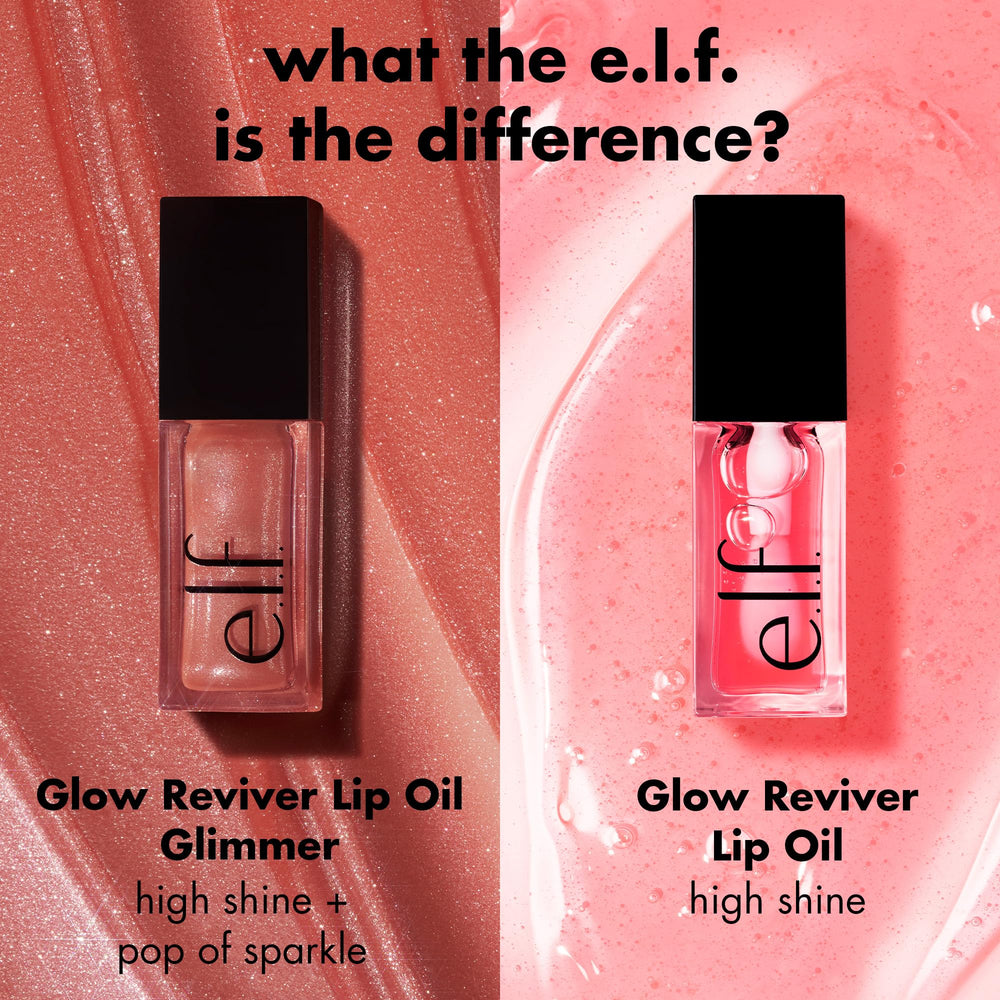 Glow Reviver de e.l.f. Aceite labial fórmula hidratante que suaviza los labios