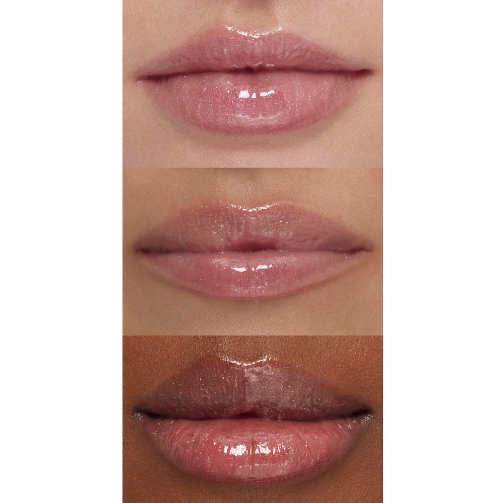 Textura refrescante de e.l.f. Lip Plumping Gloss con efecto frío.