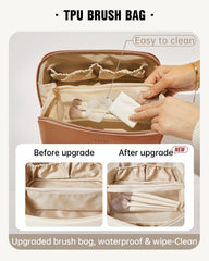 Eachy trousse-toilette avec diviseur interne organise facilement les produits.