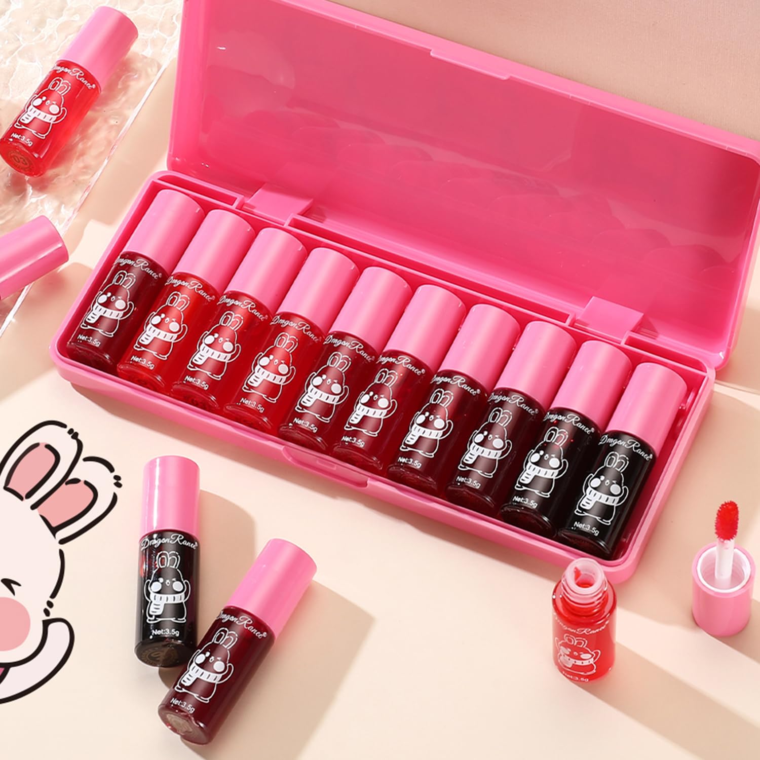 Maquillaje multifuncional Eakroo para labios, mejillas y ojos con un solo producto.